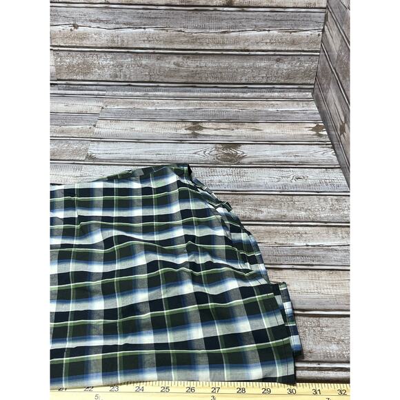 Wrangler Mens Western Pearl Snap‎ Long Sleeve Green Blue No Size Tag See Pics - Picture 6 of 6